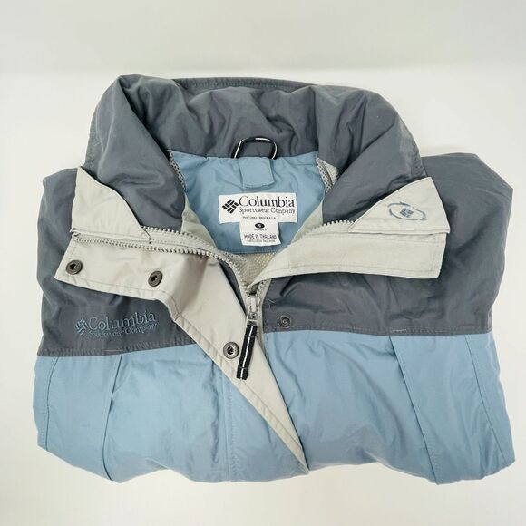 Columbia Omnitech Jacket Women's Small Blue Packaway Hood - Picture 4 of 16
